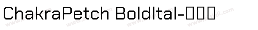 ChakraPetch Boldltal字体转换